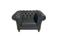 Een Fauteuil Chesterfield 1-zits 116 br x 92 dp 1 zitkussen houten onderstel koop je bij Meubels and More