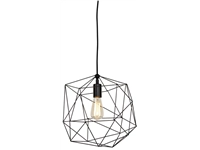 Een Hanglamp draadijzer Copenhagen dia.35xh.36cm zwart koop je bij Meubels and More