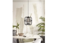 Een Hanglamp Hokkaido L bamboe h.38xdia.25cm zwart koop je bij Meubels and More