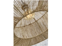 Een Vloerlamp Iguazu bamboe zwart jute h.176cm kap 50x22cm naturel S koop je bij Meubels and More