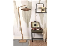 Een Vloerlamp Iguazu S bamboe nat h.150cm kap 40x12cm jute nat. koop je bij Meubels and More