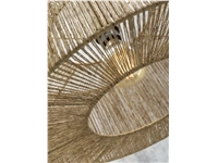 Een Hanglamp Iguazu jute rond recht dia.50x22cm naturel S koop je bij Meubels and More