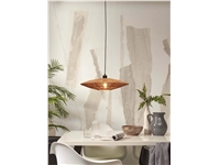 Een Hanglamp Iguazu jute schijf L dia.55xh.14cm naturel koop je bij Meubels and More