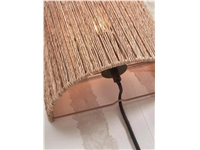 Een Wandlamp Iguazu jute halfrond h.22x25cm naturel S koop je bij Meubels and More