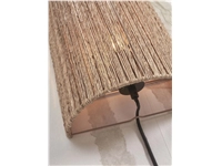 Een Wandlamp Iguazu jute halfrond h.32x25cm naturel L koop je bij Meubels and More