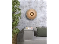 Een Wandlamp Kalimantan bamboe plat dia.44xh.12cm S koop je bij Meubels and More