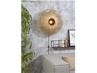 Een Wandlamp Kalimantan bamboe plat dia.60xh.15cm M koop je bij Meubels and More