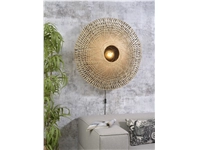 Een Wandlamp Kalimantan bamboe plat dia.87xh.20cm L koop je bij Meubels and More