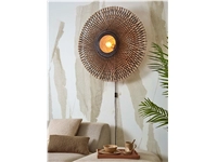 Een Wandlamp Kalimantan bamboe dia.87x20cm naturel zwart L koop je bij Meubels and More