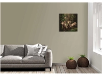 Een Wanddecoratie European Wildlife 003 74x74cm Hout met leren lussen koop je bij Meubels and More