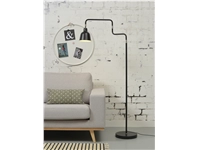 Een Vloerlamp ijzer London b.44xh.150cm kap dia.16xh.16cm zwart koop je bij Meubels and More