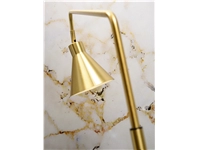 Een Vloerlamp ijzer Lyon b.80xh.153cm kap.dia.16xh.17cm goud koop je bij Meubels and More