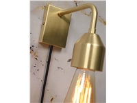 Een Wandlamp ijzer Madrid 18x7xh.14cm goud S koop je bij Meubels and More