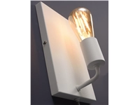 Een Wandlamp ijzer Madrid b.15xh.25cm wit L koop je bij Meubels and More