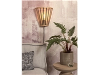 Een Wandlamp Merapi bamboe tapered 30xh.30cm zw nat. koop je bij Meubels and More