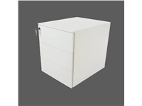 Ladeblok Mexl 3x A6 lades 55x42x53cm in zwart, wit of zilver