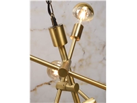 Een Hanglamp ijzer Nashville 3-arm 60x52xh.48cm goud koop je bij Meubels and More