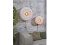 Een Wandlamp Palawan bamboe 40x15cm nat. wit S koop je bij Meubels and More