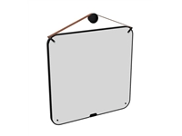 Een Portable whiteboard of krijtbord dubbelzijdig zwarte rubberen rand en wandknop koop je bij Meubels and More