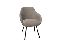 Stoel Rome 4-poot zwart stof Camira Xtreme