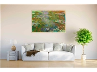 Een Wanddecoratie Lily Pond 148x98cm Forex met blanke lijst koop je bij Meubels and More