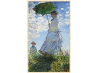 Een Wanddecoratie Woman with a Parasol ΓÇô Madame Monet and Her Son door Claude Monet 70x118cm Forex met blanke lijst koop je bij Meubels and More