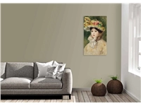 Een Wanddecoratie Lady with Hat by Pierre Auguste Renoir 70x118cm Forex met blanke lijst koop je bij Meubels and More