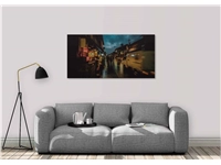 Een Wanddecoratie City Life 007 118x70cm RVS koop je bij Meubels and More