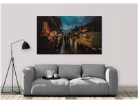 Een Wanddecoratie City Life 007 148x98cm RVS koop je bij Meubels and More