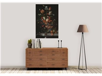 Een Wanddecoratie Vase with Flowers by Jan Davidsz. de Heem 98x148cm Dibond wit koop je bij Meubels and More