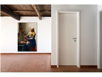 Een Wanddecoratie The Milkmaid by Johannes Vermeer 98x148cm Dibond wit koop je bij Meubels and More