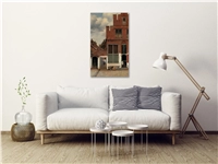 Een Wanddecoratie The Alley by Johannes Vermeer 70x118cm Dibond wit koop je bij Meubels and More