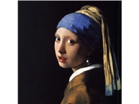 Een Wanddecoratie Girl with a Pearl Earring by Johannes Vermeer 74x74cm Dibond wit koop je bij Meubels and More