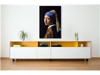 Een Wanddecoratie Girl with a Pearl Earring by Johannes Vermeer 98x148cm Dibond wit koop je bij Meubels and More