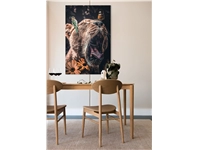 Een Wanddecoratie Lioness 98x148cm RVS koop je bij Meubels and More