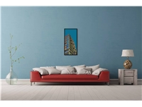 Een Wanddecoratie Rhythm of the City 005 48x98cm Forex met zwarte lijst koop je bij Meubels and More