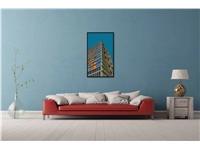 Een Wanddecoratie Rhythm of the City 005 70x118cm Forex met zwarte lijst koop je bij Meubels and More