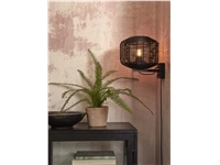 Een Wandlamp Tanami rotan dia.25xh.20cm zwart koop je bij Meubels and More