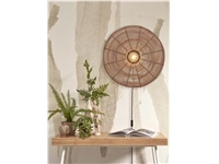 Een Wandlamp Tanami rotan schijf L dia.55xh.14cm naturel koop je bij Meubels and More