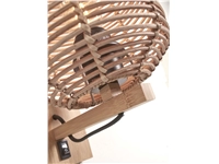 Een Wandlamp Tanami rotan koker S dia.18xh.25cm naturel koop je bij Meubels and More