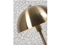 Een Vloerlamp ijzer marmer Toulouse h.150cm kap rond dia.40x20cm goud koop je bij Meubels and More