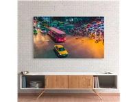 Een Wanddecoratie City Life 027 118x70cm Glas koop je bij Meubels and More