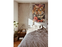 Een Wanddecoratie The Tiger 98x148cm Glas koop je bij Meubels and More