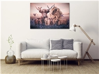 Een Wanddecoratie The Highlander Family 148x98cm RVS koop je bij Meubels and More