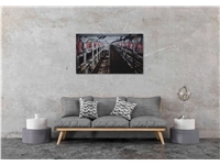 Een Wanddecoratie Rhythm of the City 009 118x70cm RVS koop je bij Meubels and More