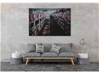 Een Wanddecoratie Rhythm of the City 009 148x98cm RVS koop je bij Meubels and More