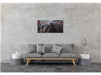 Een Wanddecoratie Rhythm of the City 009 98x48cm RVS koop je bij Meubels and More