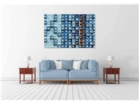 Een Wanddecoratie Rhythm of the City 016 148x98cm Dibond wit koop je bij Meubels and More