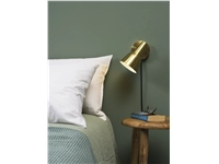 Een Wandlamp ijzer Valencia b.22xh.20cm kap dia.12.5xh.20cm goud koop je bij Meubels and More