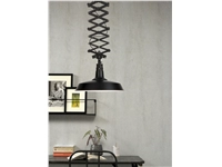 Een Hanglamp ijzer schaar Vancouver h.75-110cm kap dia.50xh.28cm zwart koop je bij Meubels and More